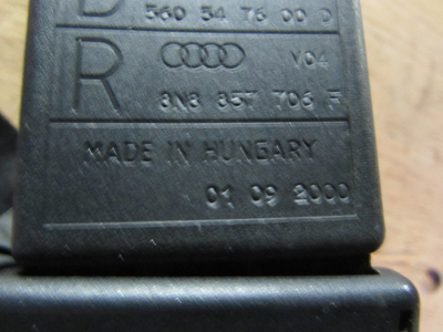 Audi TT Mk1 8N Seat Belt, Right 8N8857706F7
